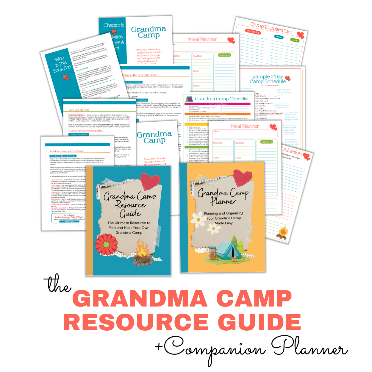 Grandma Camp Resource Guide w/FREE Companion Planner (ES) + FREE Outdoor Games
